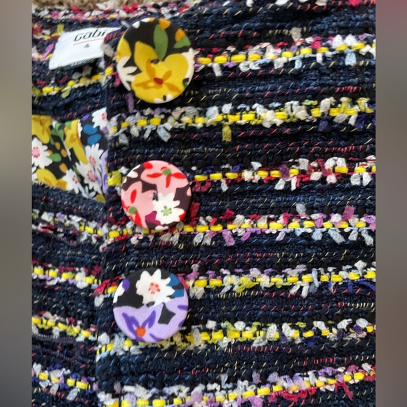 CAbi navy tweed trench coat - size 4 - Picture 6 of 15